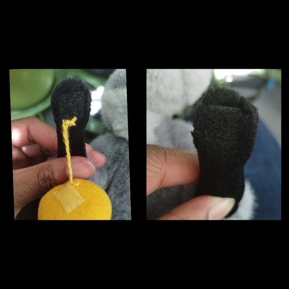 Walt Disney Vintage Pocahontas Meeko Racoon  Sitting Plush Stuffed Animal 8in - Picture 11 of 13